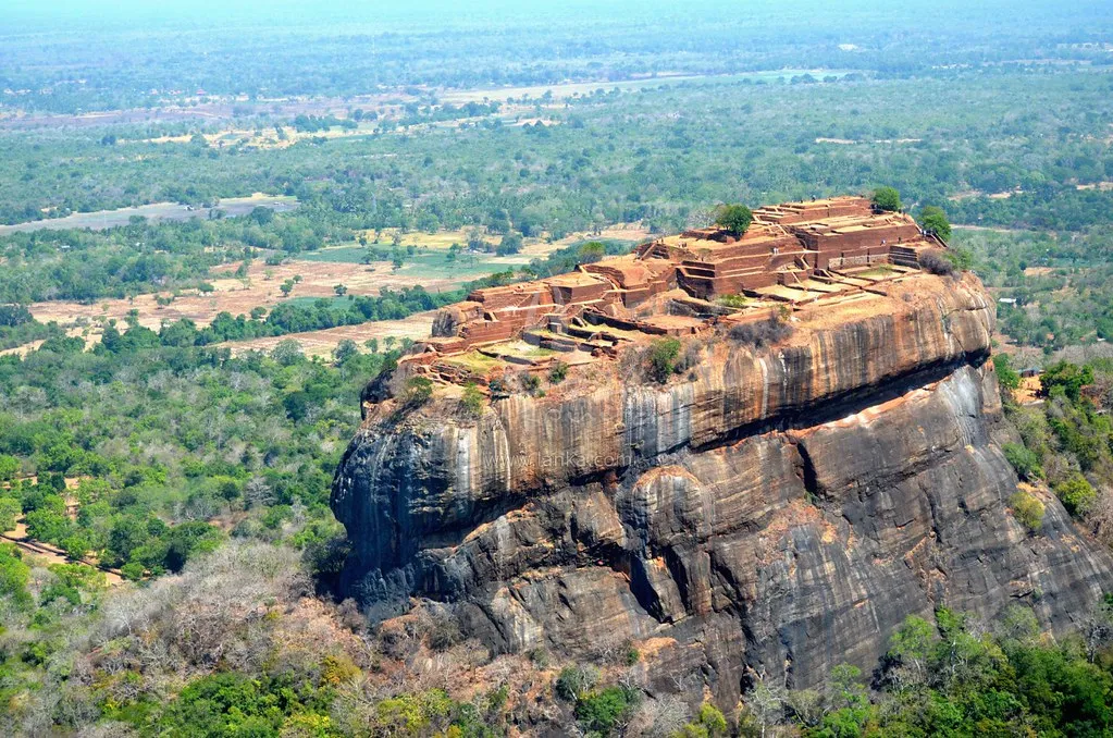 GA8 Airvan on an aerial excursion to view the Kandalama Lake and the Sigiriya Rock Fortress