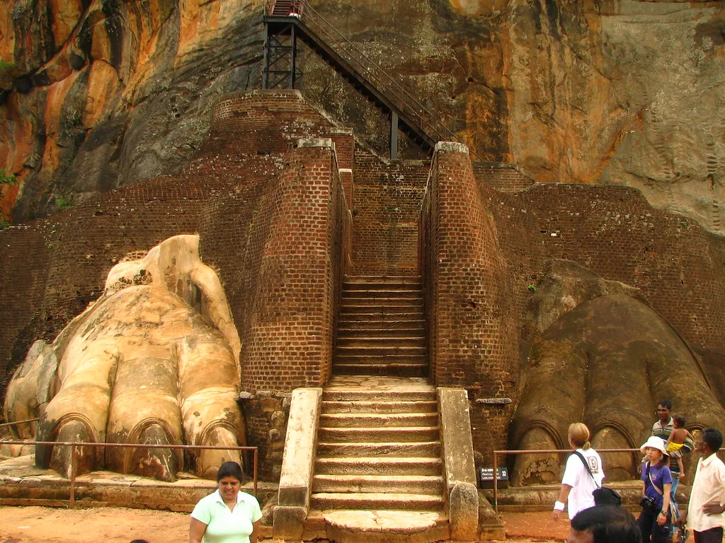 Sri Lanka - 072 - Lion Entrance guarding Sigiriya summit